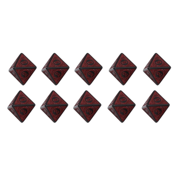 Dados poliédricos Juego de mesa de dados acrílicos Juego de dados RPG Juego de dados Dados poliédricos RPG 10 piezas Dados poliédricos Juego de mesa acrílico Dados ANGGREK Otros