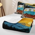 thumbnail image 4 of Erosebridal Kids Camping Themed Twin Quilt Set,Rustic Country Adventure Twin Coverlet Set For Boys,2-Piece, 4 of 7