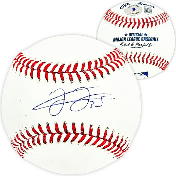 Frank Thomas Autographed Official MLB Baseball Chicago White Sox Beckett BAS Witness 215875