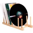 thumbnail image 1 of Vinyl Record Storage Holder Stand Rack Eco Friendly Wooden CD Display Stand, Stackable Modern CD Holder Portable Countertop Desktop Magazine Rack Record Storage Shelf - for 12" and 7" Recor, 1 of 5