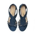thumbnail image 3 of DREAM PAIRS Womens Open Toe Espadrilles Dressy Platform Sandals Slip on Elastic Ankle Strap Wedges Sandals, 3 of 7