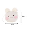 thumbnail image 5 of Bolso de hombro con estampado de animales de dibujos animados, bolso de mano informal y moderno para niños pequeños. Blanco, 5 of 5