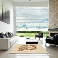 thumbnail image 6 of Ahgly Company Indoor Round Patterned Bronze Brown Area Rugs, 3' Round, 6 of 6