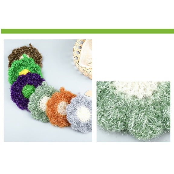Colorful Polyester Dish Towels with Net Weave for Scrubbing Cookware and Wiping Kitchen Surfaces