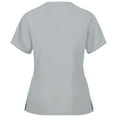 thumbnail image 2 of Panda Uniform by HeedFit Women’s V-Neck Scrub Top, Polycotton, 2XL, Grey, 2 of 4