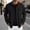 Black, variant on Shirt Jacket for Men Long Sleeve Button Down Notch Collar Jacquard Relaxed Fit Casual Work Shirts with Chest Pockets