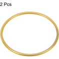 thumbnail image 3 of PATIKIL 3 Inch Round Metal Floral Hoop, 2 Pcs Gold Wreath Macrame Frame for Wedding Geometric Decor Party Wall Hanging, Gold Tone, 3 of 5