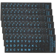 6pcs Keyboard Sticker Replacement Keyboard Language Sticker For Laptop Computer