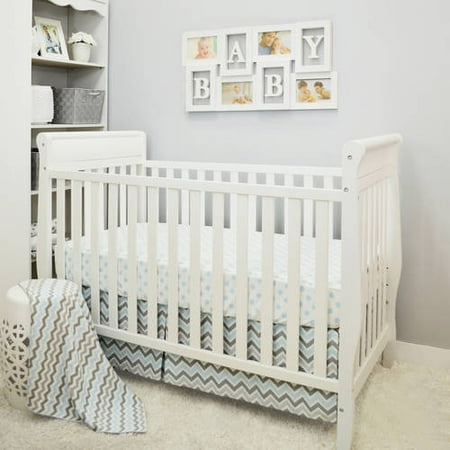 American Baby Company 3 Piece Crib Bedding Set Blue For Boys And