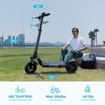 thumbnail image 6 of Rolldustry R9 Electric Scooter for Adults, 1000W 10" Tire, Max 28 Mph & 28 Miles Range Off-road scooter with Ambient Lighting, Dual Suspension Systems, 6 of 15