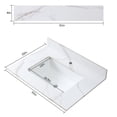 thumbnail image 4 of Carrara Gold Sintered Stone Vanity with Undermount Bowl / Beautify Bathroom Spaces, 4 of 6