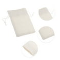 thumbnail image 3 of Unique Bargains 2 Pcs Portable Drawstring Bag White Cotton Cloth, 3 of 5