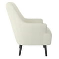 thumbnail image 3 of Zoey 17.5" Modern Boucle Fabric Upholstered Accent Chair in Cream, 3 of 8