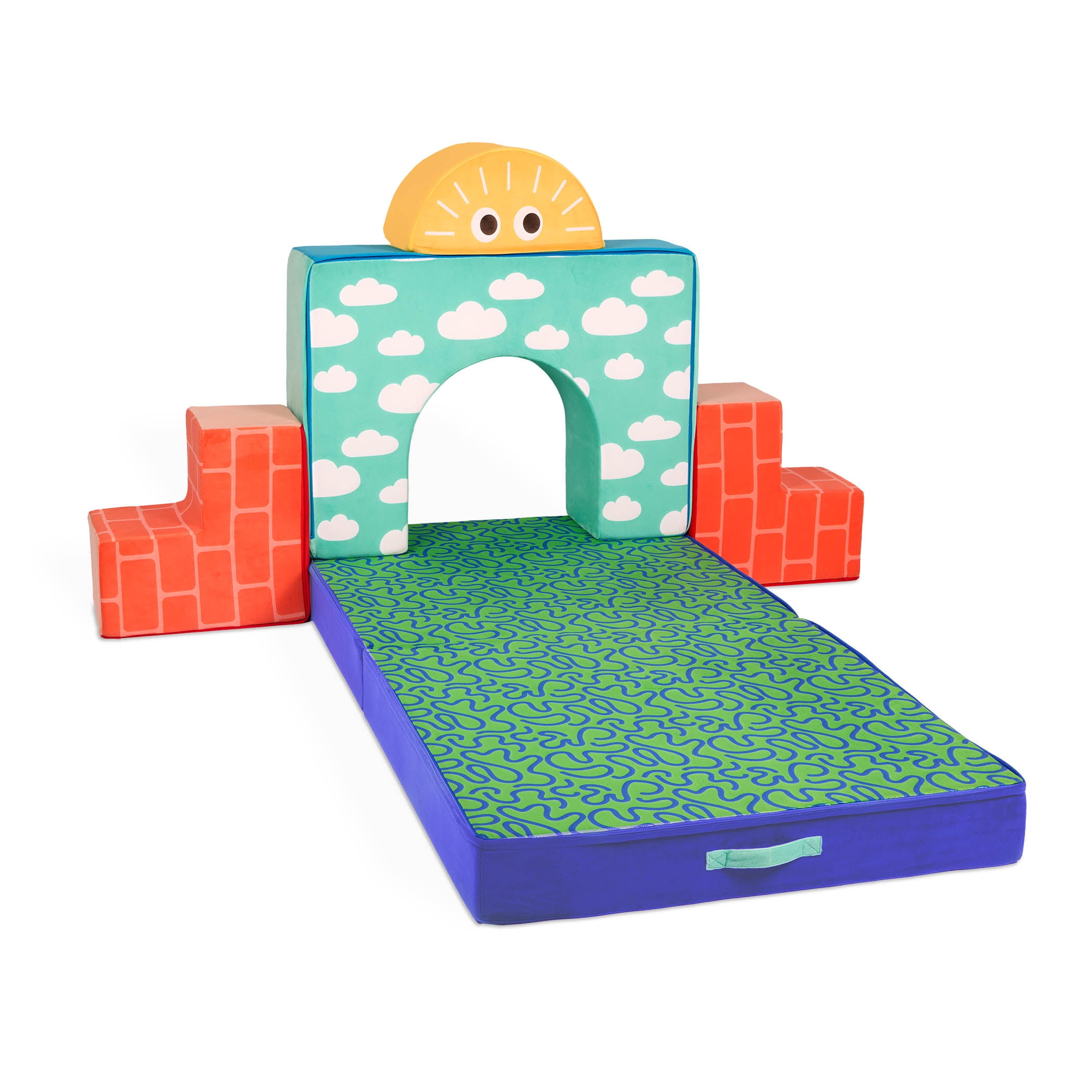 Battat Cloud Castle Foam Fort Building Set with 5 Multicolor Play Shapes, Indoor Toy for 12 Months +
