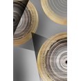 thumbnail image 1 of Black Gold Rough Organic Texture of Tree Rings Canvas Abstract Poster Wall Art Pictures Circle Line Paintings For Living Room50 x 70 cm (without frame),5, 1 of 6