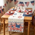 thumbnail image 6 of FEOLGEHLY 4th of July Decorations, Independence Day Home Decor, 4th Of July Table Runner Patriotic Red White Blue Star Table Runner Independence Day Holiday Kitchen Dining Table Decor, 6 of 6