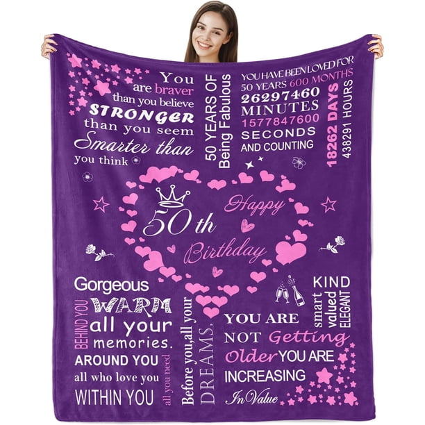 LHSHID 40th Birthday Gifts for Women Blanket 40th Birthday Gifts Ideas Birthday Gifts Throw Blanket Women 40th Birthday Gifts for Sister Wife Mom 40 Year Old Birthday Gift Ideas 30x40in