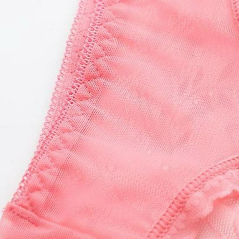 Panties For Women Lace Breathable Hollow Thong Low Waist Girls