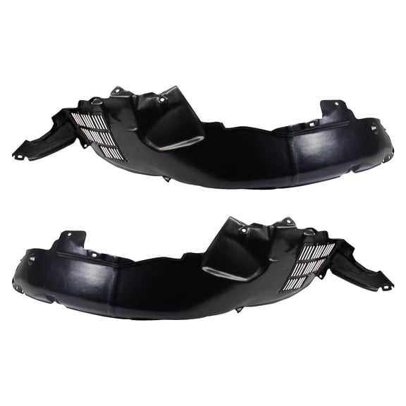TRQ Front Inner Fender Liner Set Fits Select 2006-2008 Hyundai Sonata HY1250116 HY1251116