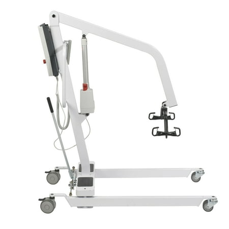 Drive Medical Battery Powered Electric Patient Lift with Rechargeable and Removable Battery, With Wall Mount