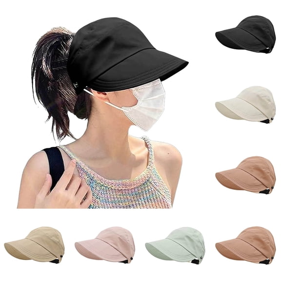 Kcolen Sun Hat for Women Uv Protection Women's Summer Sun Hat with Ponytail Opening for Outdoor Wide Brim Sun Hat and Shade