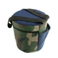thumbnail image 2 of Taburete de jardín portátil, asiento de camping, ligero y portátil, con bolsa, reposapiés versátil, silla para desherbar, para césped, deportes al Azul, 2 of 8