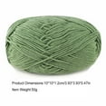 thumbnail image 5 of Dido Crochet Yarn Sweater Scarf Gloves Toys Bundle Crafts Gifts Threads Skeins Set Arts 4-Ply for Knitters Beginners Parties 25Willow Green, 5 of 5