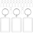 thumbnail image 4 of Dsseng 16 Pcs Porte-Clés Cadre Photo Acrylique Transparent Vierge, 4 of 6
