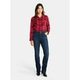 thumbnail image 2 of Time and Tru Women's Flannel Shirt with Long Sleeves, Sizes XS-XXXL, 2 of 5