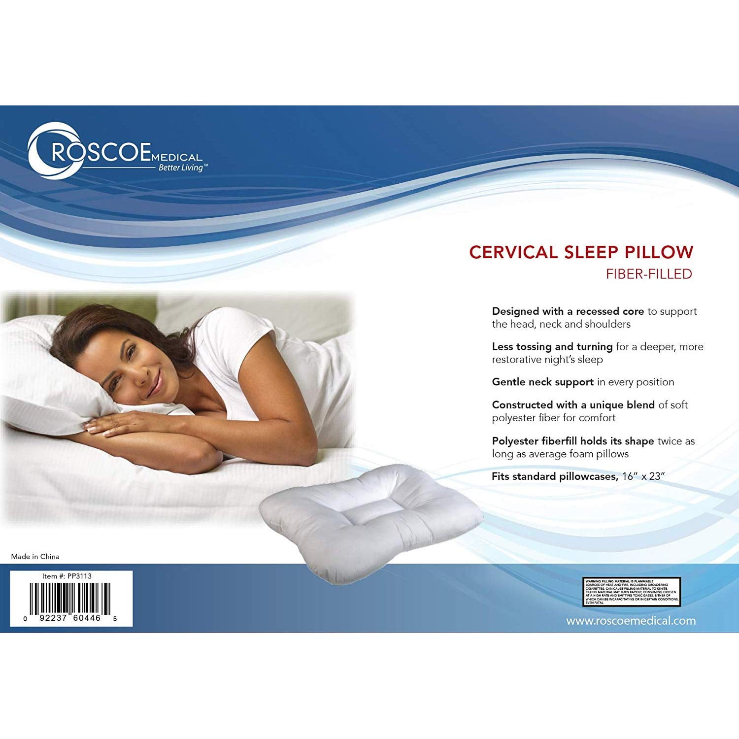 Relax-R Cervical Pillow in Whisky Air Leather