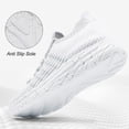 thumbnail image 3 of HARVEST LAND Womens Lightweight Walking Shoes Comfortable Wide Lace-up Tennis Sneakers White Size 8, 3 of 11
