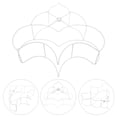 thumbnail image 4 of 1Pcs Lampshade Frame Cage Iron Diy Lamp Shade for Bedside Lamps Bedroom Lighting, 4 of 8