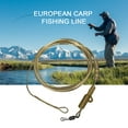 thumbnail image 2 of 1 m 45 Lb Meneur de Pêche à la Carpe Résistant à l'Abrasion Haute Résistance à la Traction Portable Robuste Léger Protection de Ligne Principale Transparent Solide Meneur en Fluorocarbone Fournitures de Pêche, 2 of 7