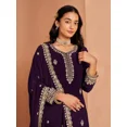 thumbnail image 3 of Custom Made Heavy Georgette Woman Kurti Sharara for wedding, Bollywood Designer Suit Set, 3 of 5