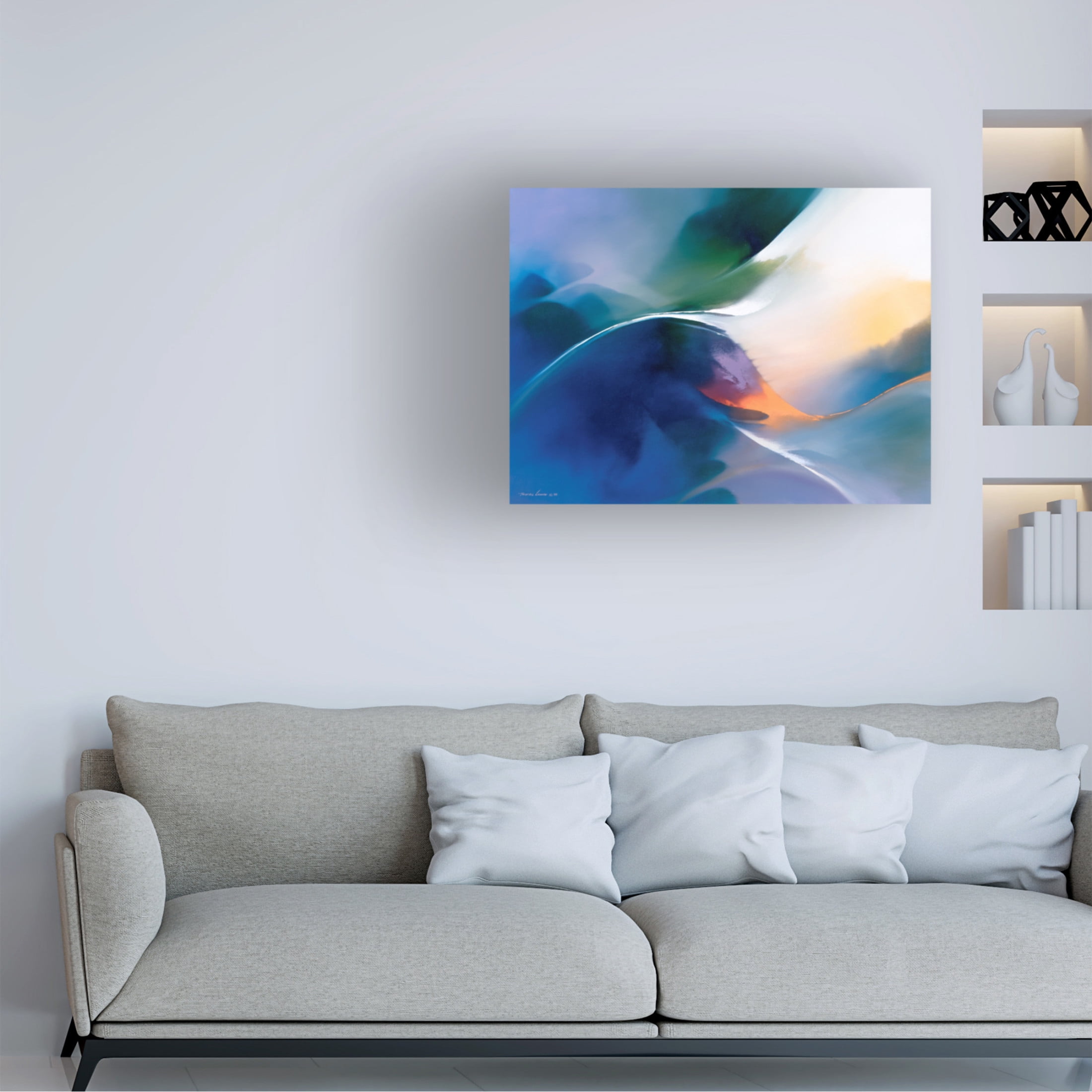 Canvas Wall Art - Thomas Leung 'Zenith' Wall Art for Living Room, Bedroom, or Office Décor by Trademark Fine Art - 19 x 14 Inches