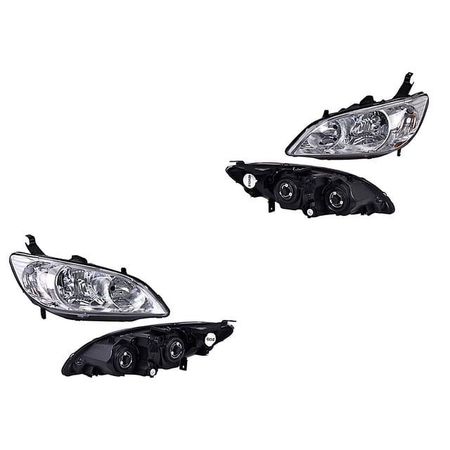 Par de Faros Civic 2004 A 2005 DEPO