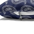 thumbnail image 4 of Paisley Pet Bed, Continuous Oriental Pattern with Floral Damask Monochrome Motif Graphic, Resistant Pad for Dogs and Cats Cushion with Removable Cover, 24" x 39", Indigo and Eggshell, by Ambesonne, 4 of 4