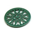 thumbnail image 1 of Minuteman C-33GR 7 Inch Sunburst - Cast Iron Trivet - Enamel Green, 1 of 1