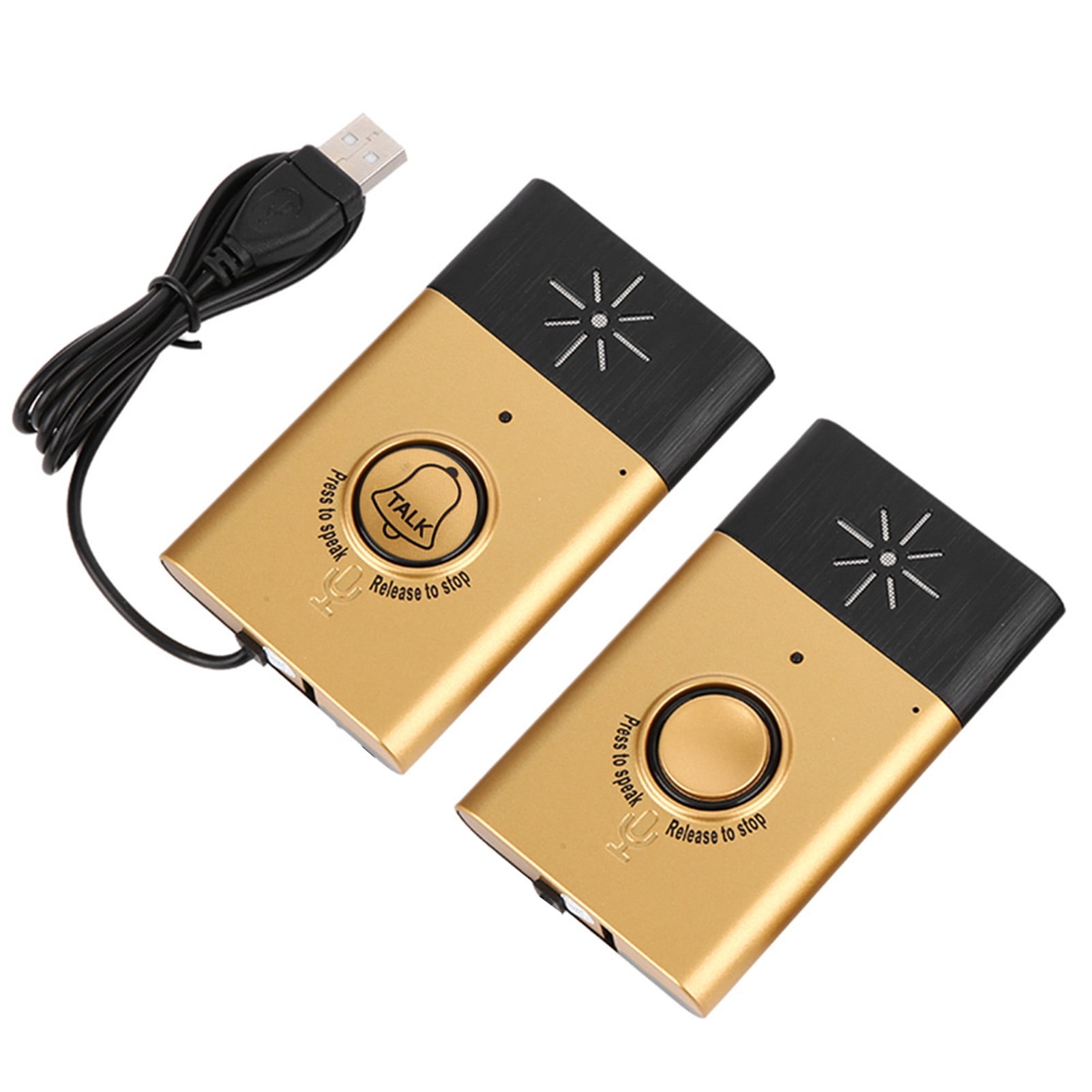 Wireless Two-Way Talk Gold Volume Voice Intercom Doorbells Indoor Outdoor System For Home Security