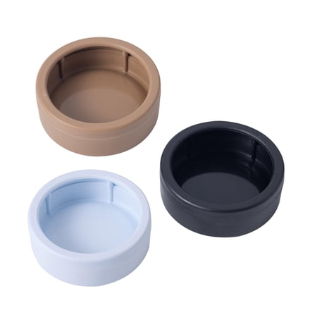 3 Pack Anti-Escape Reptile Food Dish Bowls, Plastic Worm Water Dish, Mealworm Feeder Cups for Small Gecko, Lizards, Bearded Dragon, Chameleon 2.83" W x 2.83" D x 0.98" H, 3 Colors