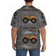thumbnail image 3 of Balery Construction Machines Camisa Casual de Manga Corta con Botones para Hombre, Texturizada, Estilo Cubano, para Playa, Verano-3X-Large, 3 of 5