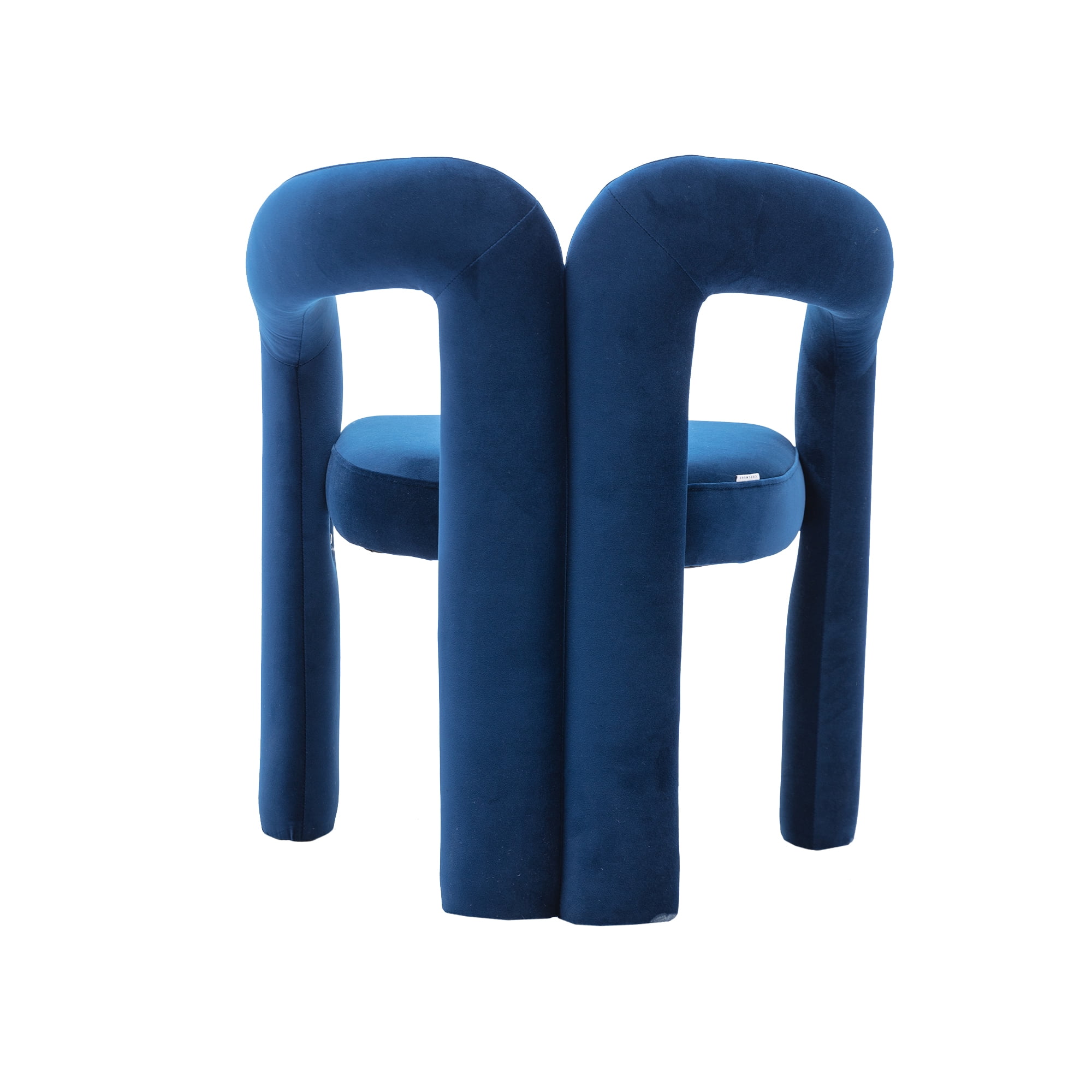 Sailvan Contemporary Velvet Barrel Accent Dining Chairs, Set of 2, Upholstered Side Chairs, Beige
