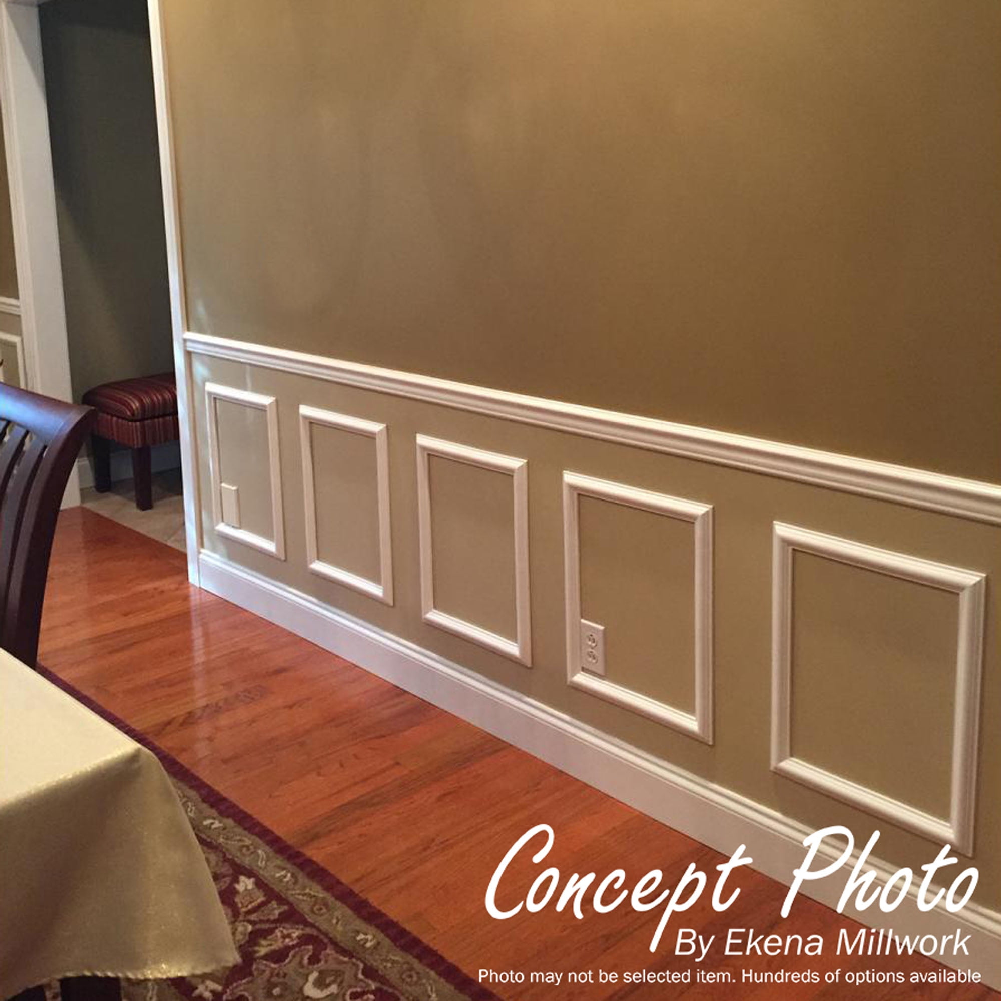 20"W x 28"H x 1/2"P Ashford Molded Classic Wainscot Wall Panel