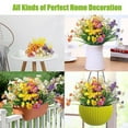 thumbnail image 2 of ZOELNIC 6 Bundles Outdoor Artificial Daisies Fake Flowers Shrubs Hanging for Wedding Party Flowers Decorations Home, 2 of 9