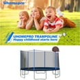 thumbnail image 4 of 14-Foot Outdoor Trampoline with Basketball Hoop, Kids Trampoline with Safety Enclosure Net, Circular Trampolines for Adults/Kids, Family Jumping and Ladder, Kids Basketball Trampoline, Q18334, 4 of 12