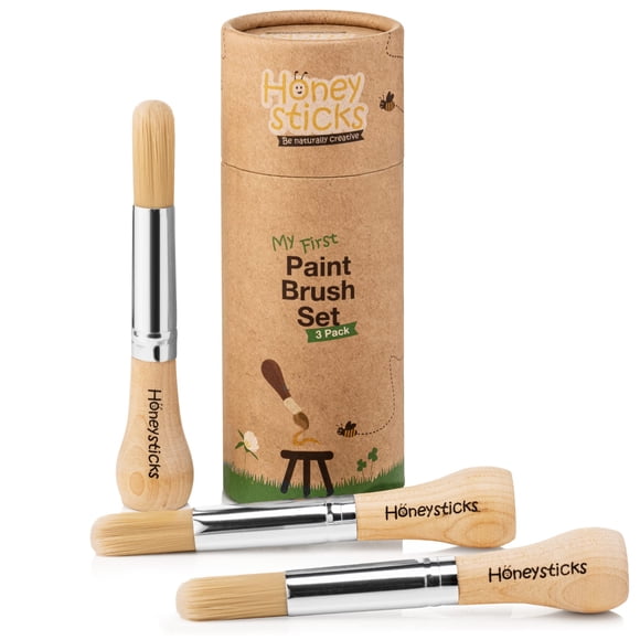 Juego de pinceles Honeysticks My First para bebés, paquete de 3
