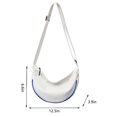 thumbnail image 4 of Bolsa bandolera correa ajustable monederos femeninos para vacaciones de fin de semana (blanco) JShteea Para Estrenar, 4 of 9