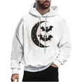 thumbnail image 2 of WXLWZYWL Funny Halloween Hoodies for Men Bat Design Shirt for Men with Pocket Drawstring Sweatshirt Hooded Costumes Pullover Tops Plus Size, 2 of 5