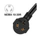 thumbnail image 4 of Enchufe de secadora eléctrica de 4 clavijas macho a toma de secadora vieja de 3 clavijas, adaptador hembra, nema 14-30pto10-30r, 30a 1, 4 of 4