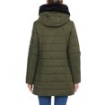 thumbnail image 4 of Ma Croix Womens Lightweight Alternative Down Puffer Coat Parka Jacket with Plush Lined Hood, 4 of 9
